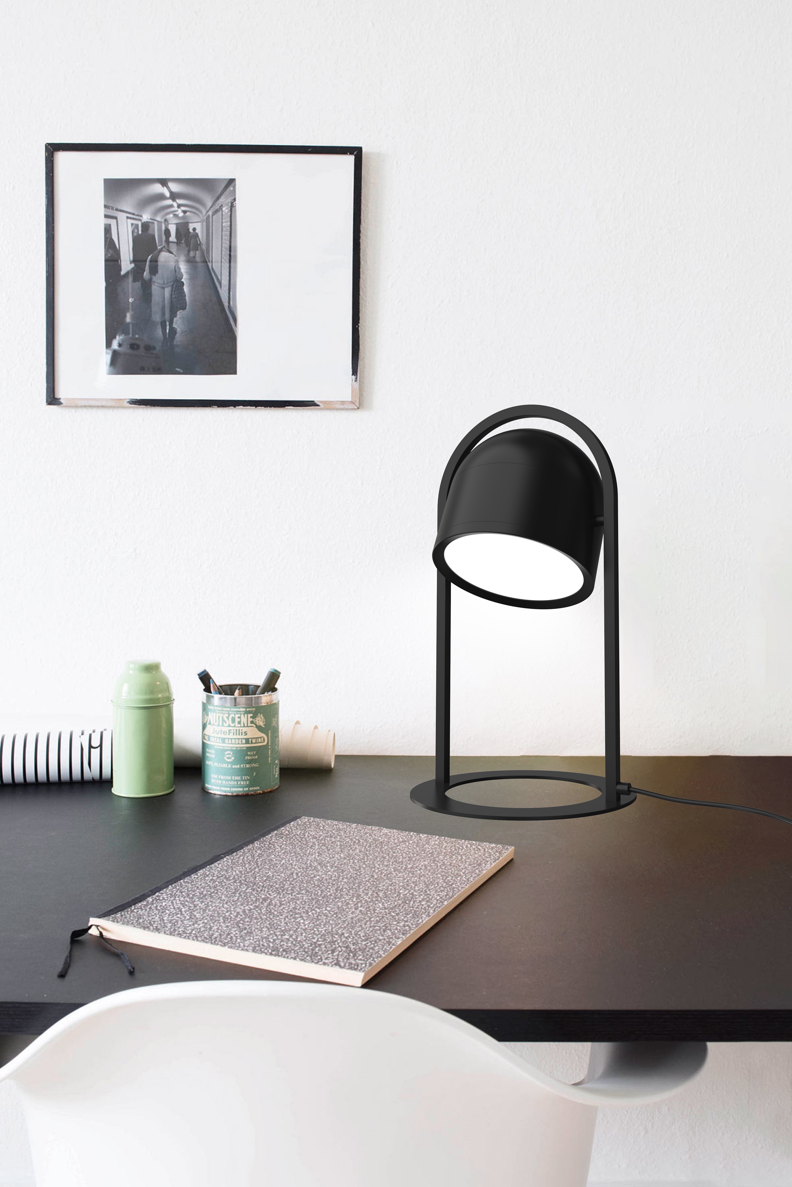 Aviano Nizza lampa biurkowa 1x105 W czarna 8045-102