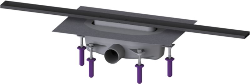 Kessel Linearis Infinity odpływ liniowy prysznicowy 80 cm czarny szczotkowany 45202.08