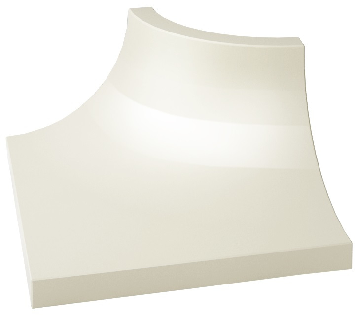 Paradyż Gamma kształtka 3x4 cm C biała