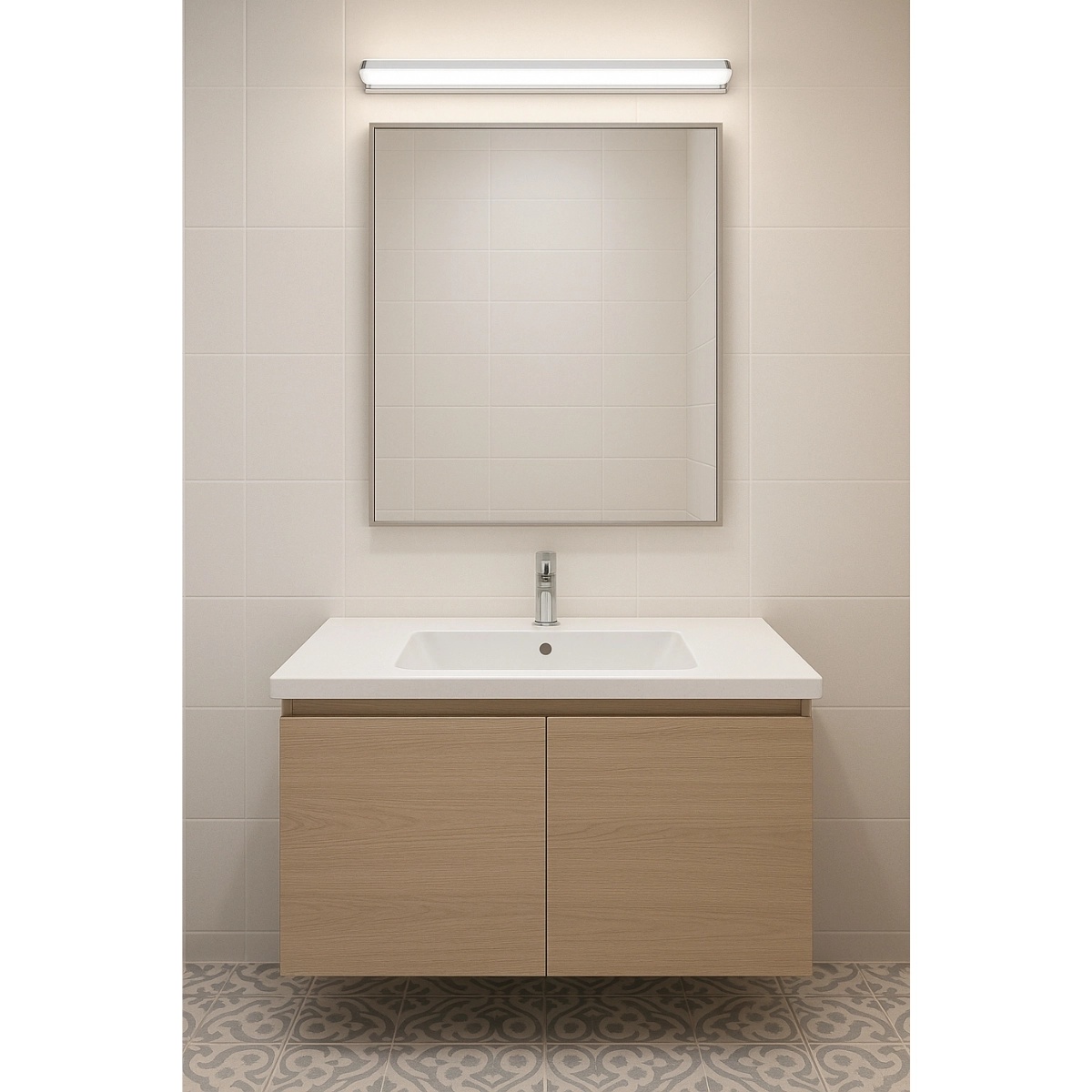 Abigali Mirror kinkiet 1x12 W srebrny KLSMIR - Wysyłka w 24h