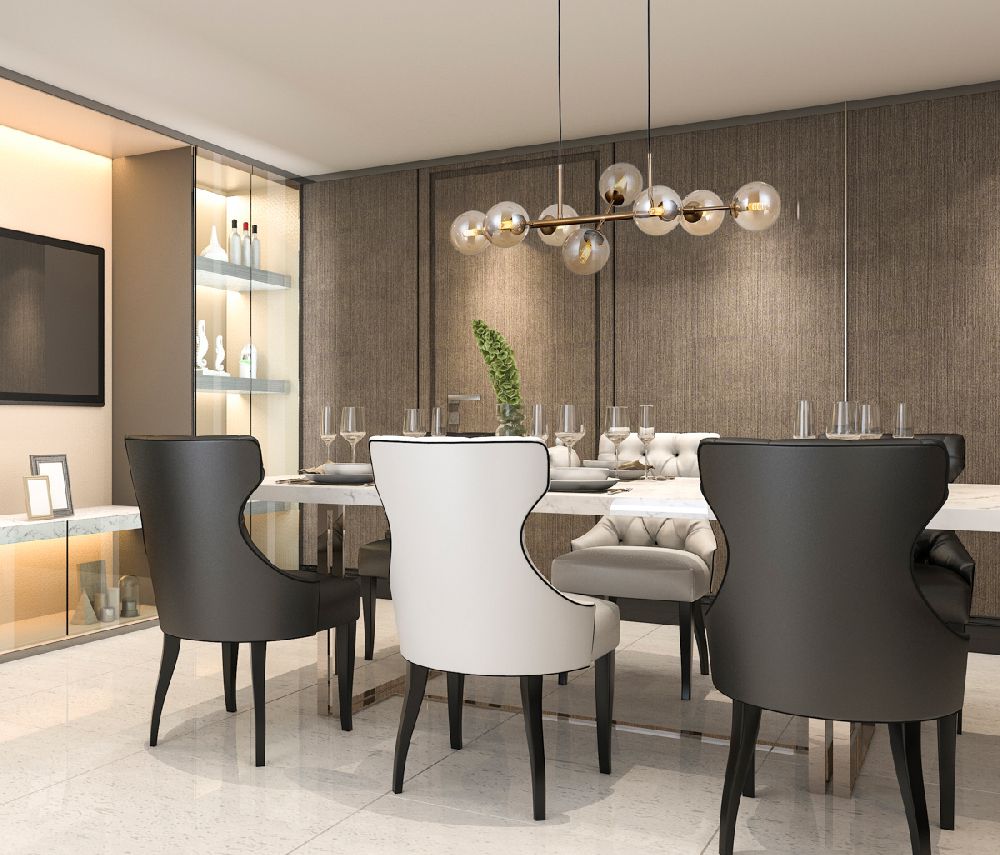 Italux Erimida lampa wisząca 8x5 W złoty PND-2244-8A-GD