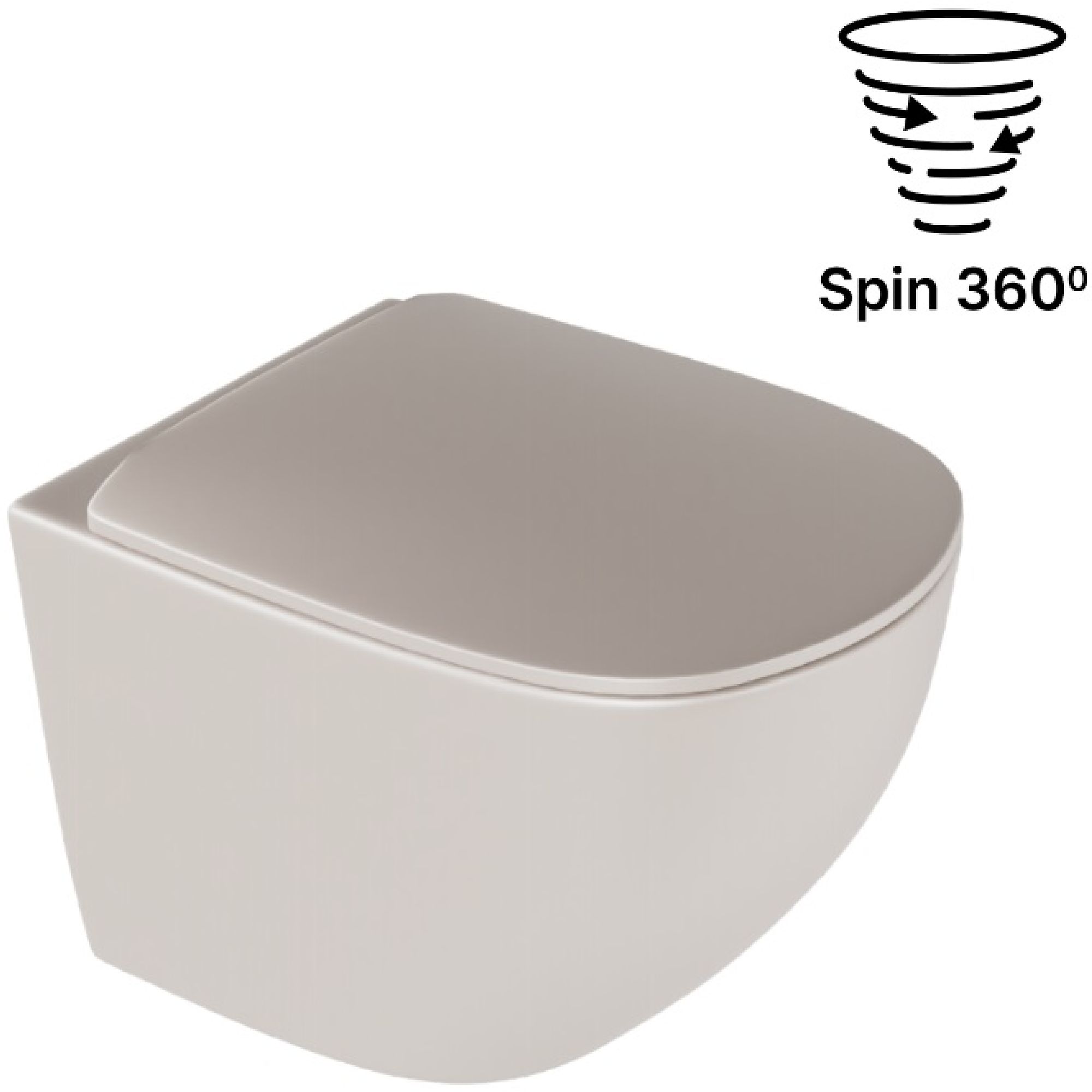 Excellent Luqa deska sedesowa wolnoopadająca cappuccino mat CEAC.6405.480.CAM