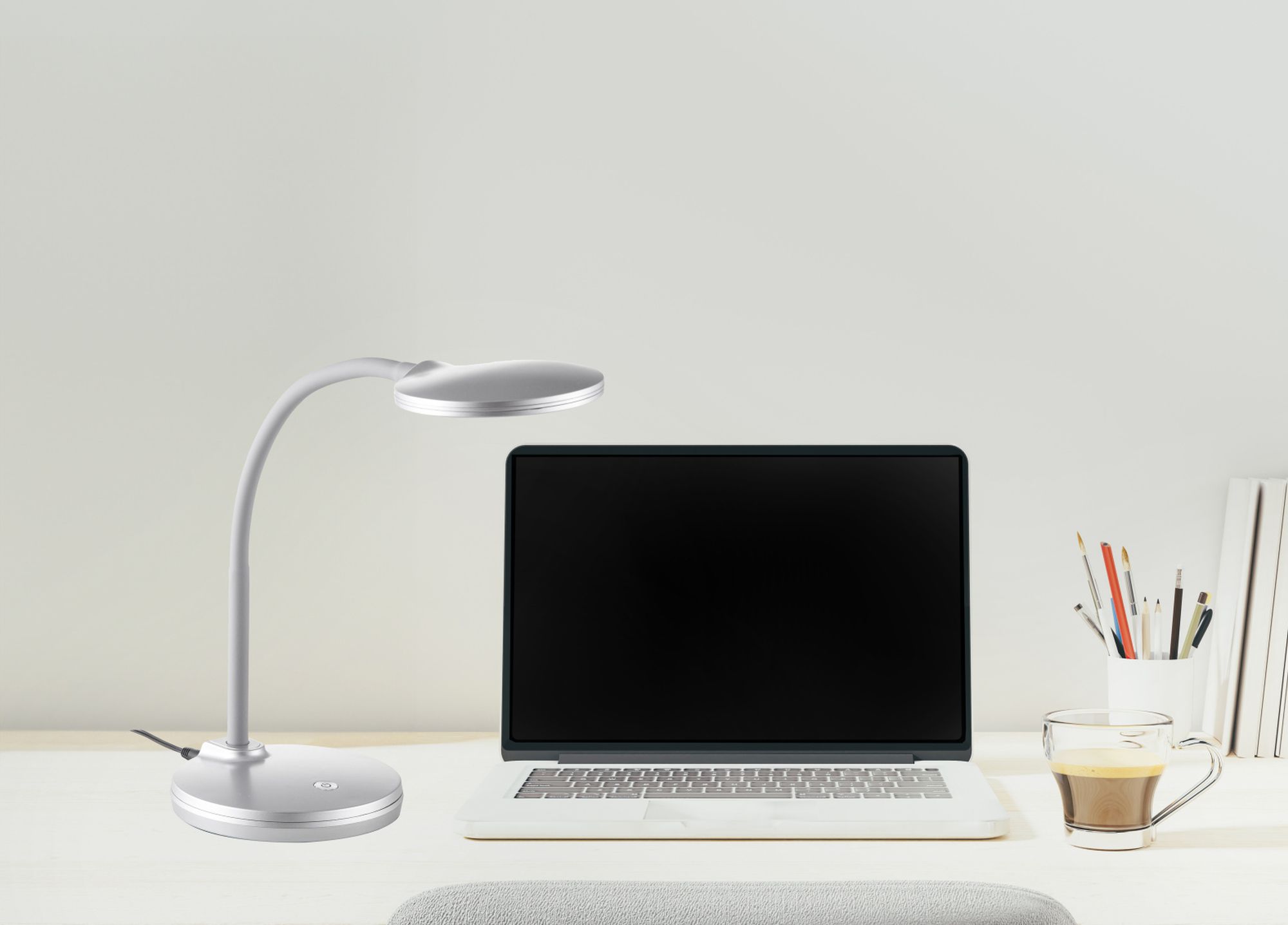 Globo Lighting Carmen lampa biurkowa 1x4,6 W srebrna 52290102