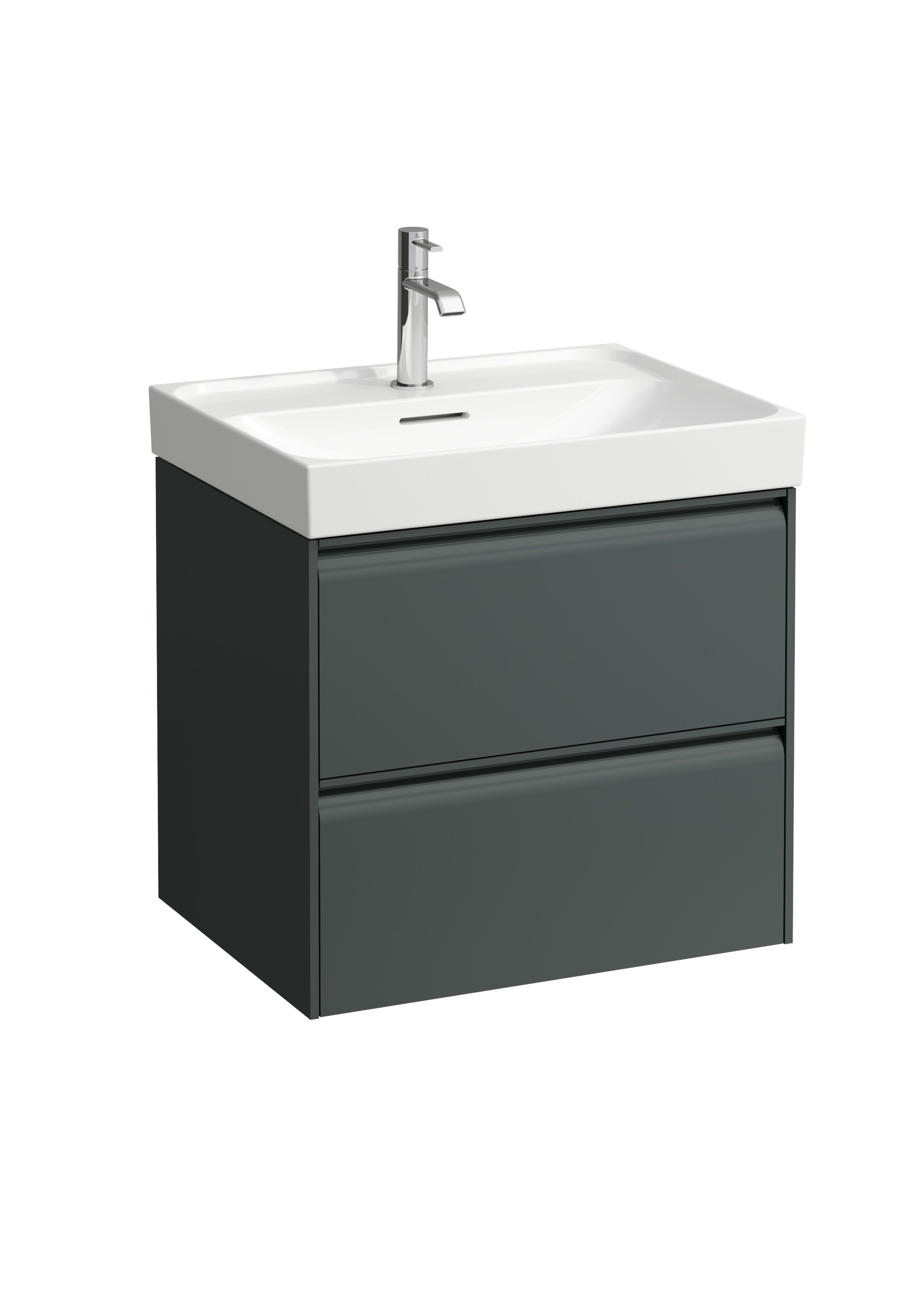 Laufen Meda szafka 58,4x44,8x51,5 cm podumywalkowa wisząca Traffic Grey H4215720112661