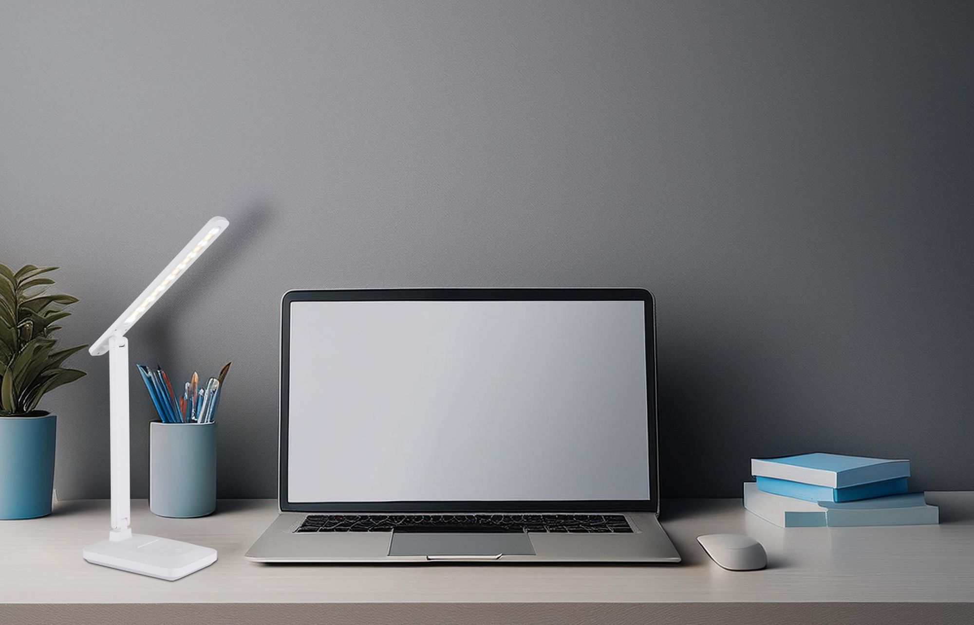 Globo Lighting Lorna lampa biurkowa 1x3 W biała-opal 58481W