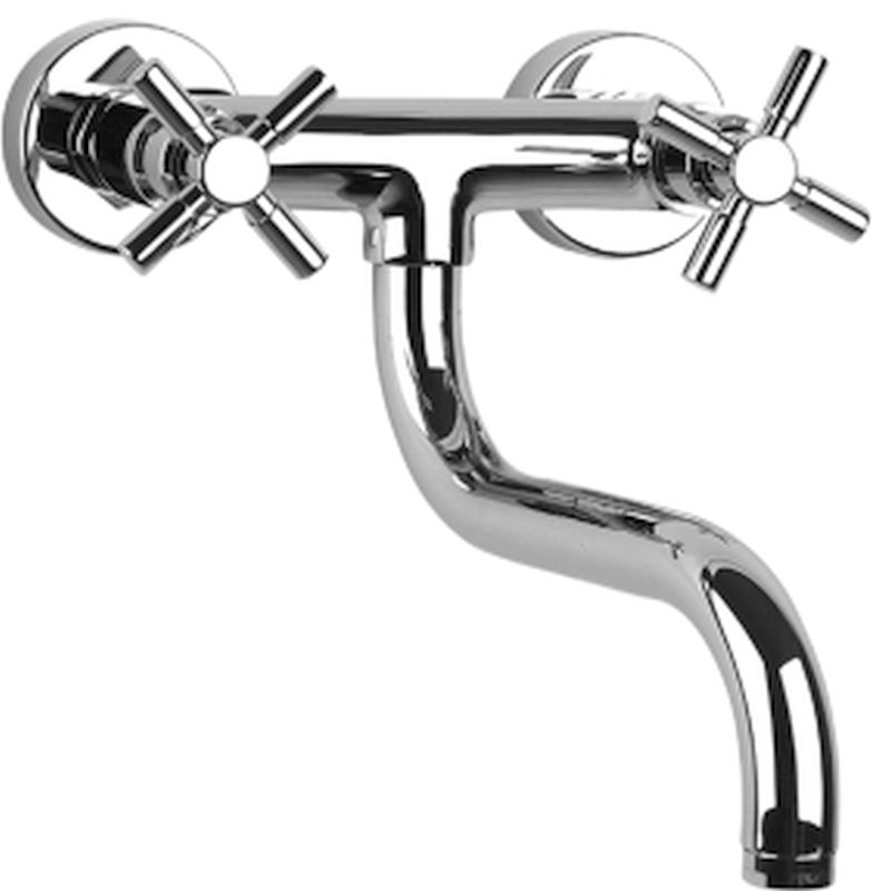 Herzbach Stilo bateria umywalkowa ścienna chrom 14.954000.1.01