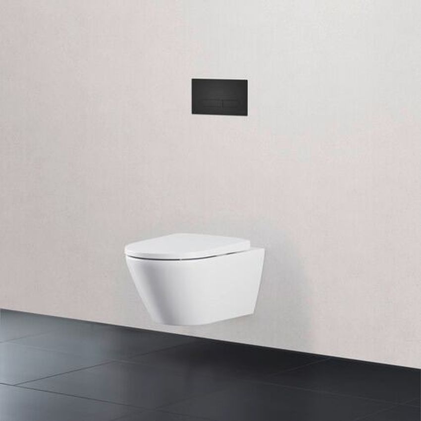 Duravit DuraSystem A1 przycisk spłukujący do WC czarny mat WD5001031000 - Wysyłka w 24h