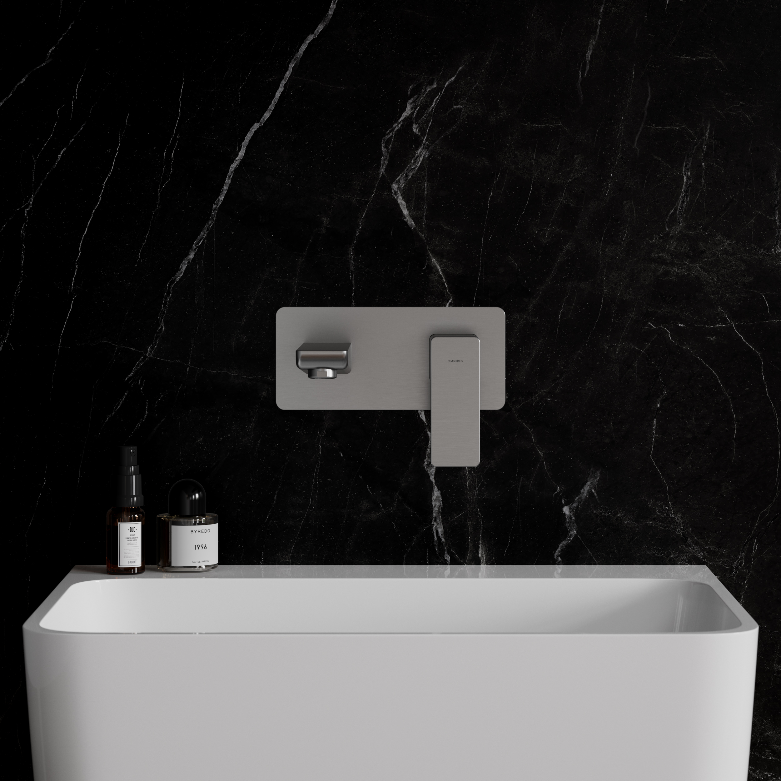 Omnires Parma bateria umywalkowa podtynkowa nikiel PM7415IN