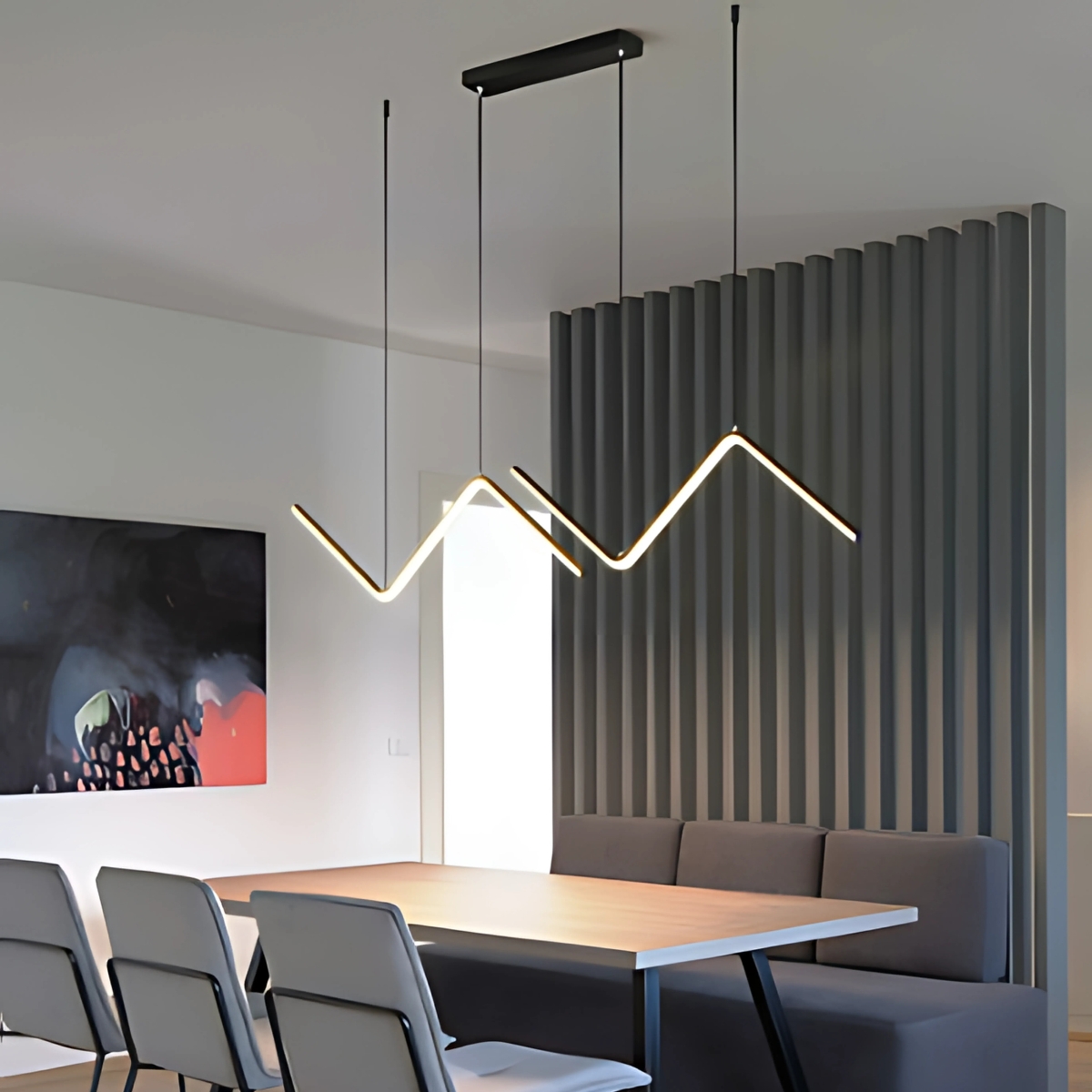 Abigali MontBlanc lampa wisząca 2x26 W czarna LWMB-90CM