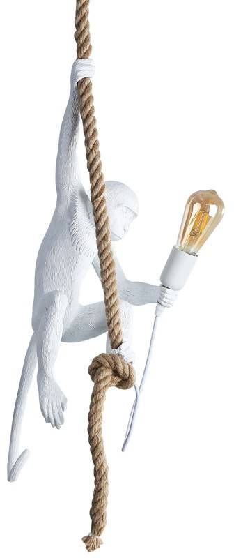 Abruzzo Monkey lampa wisząca 1x40 W biała ABR-KAR-B