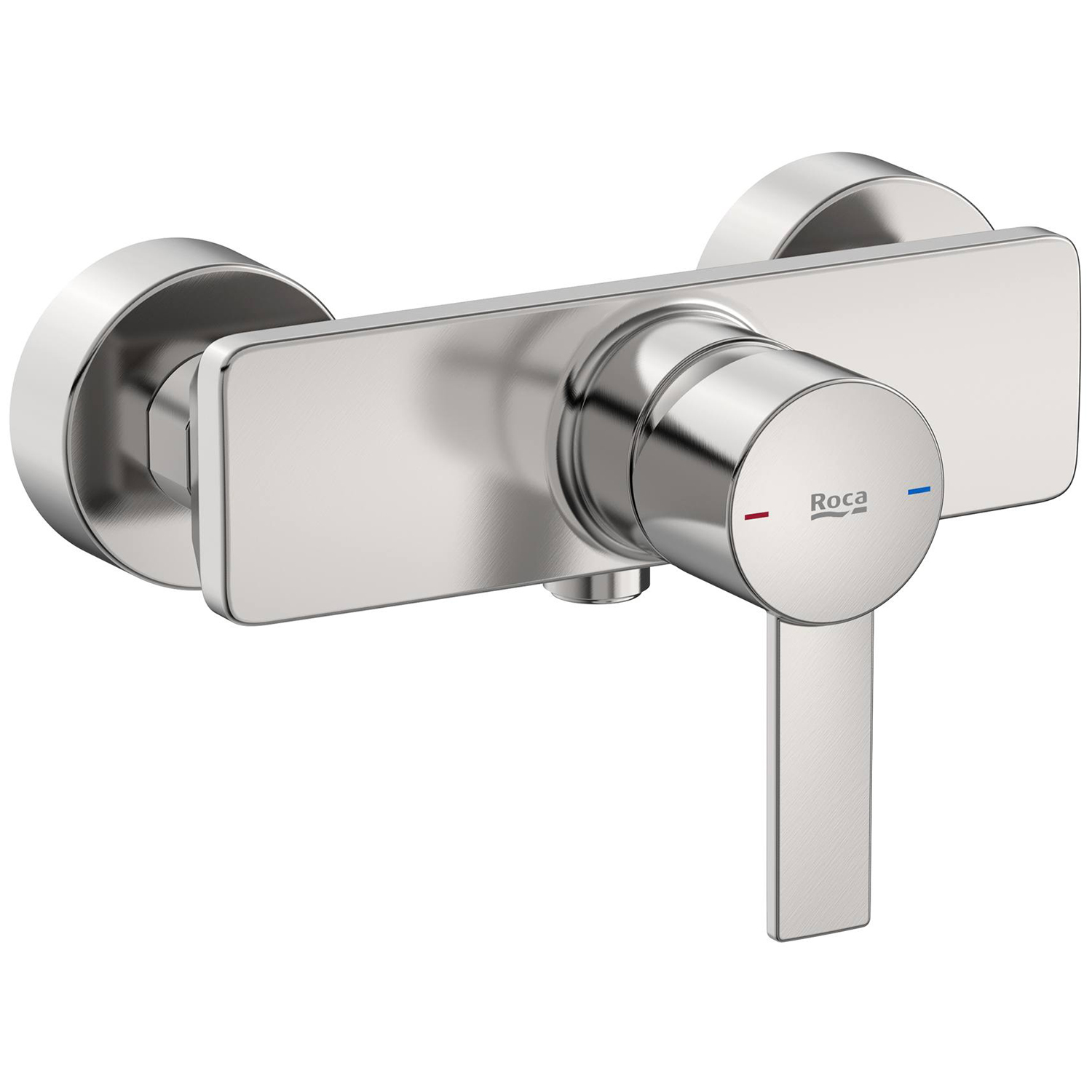 Roca Targa bateria prysznicowa ścienna stal inox A5A215FSM0