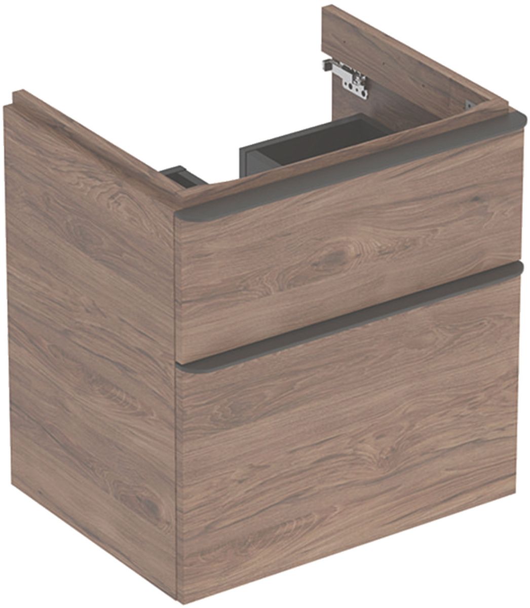 Geberit Smyle Square szafka 58,4 cm podumywalkowa wisząca orzech hickory 500.352.JR.1
