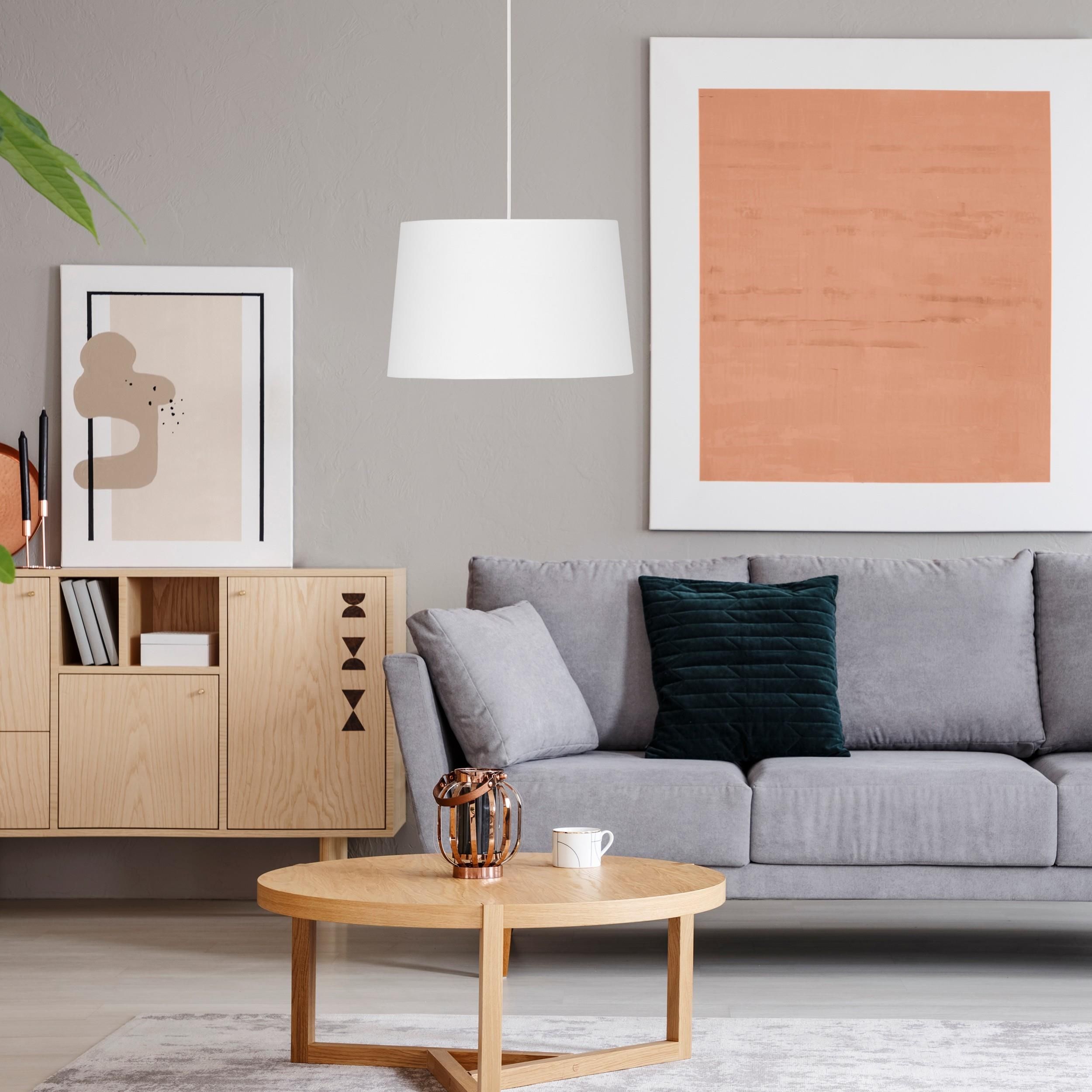 TK Lighting Maja lampa wisząca 1x15W biała 1883