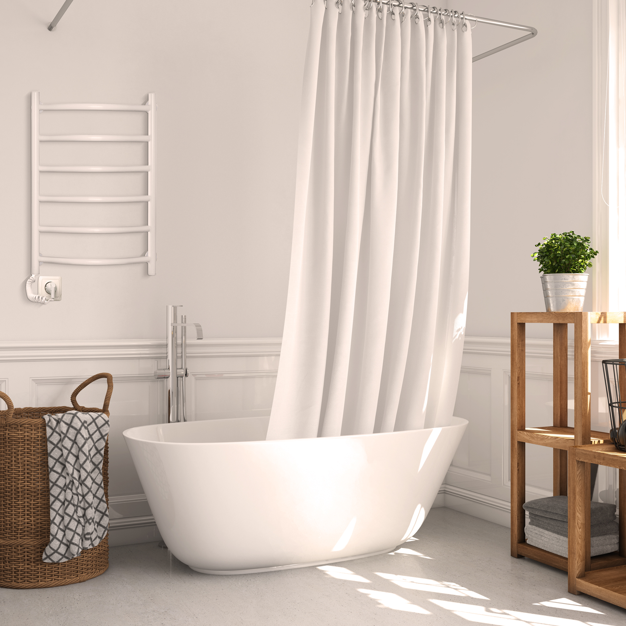 Thermoval TVB grzejnik elektryczny 80x48 cm biały - Wysyłka w 24h