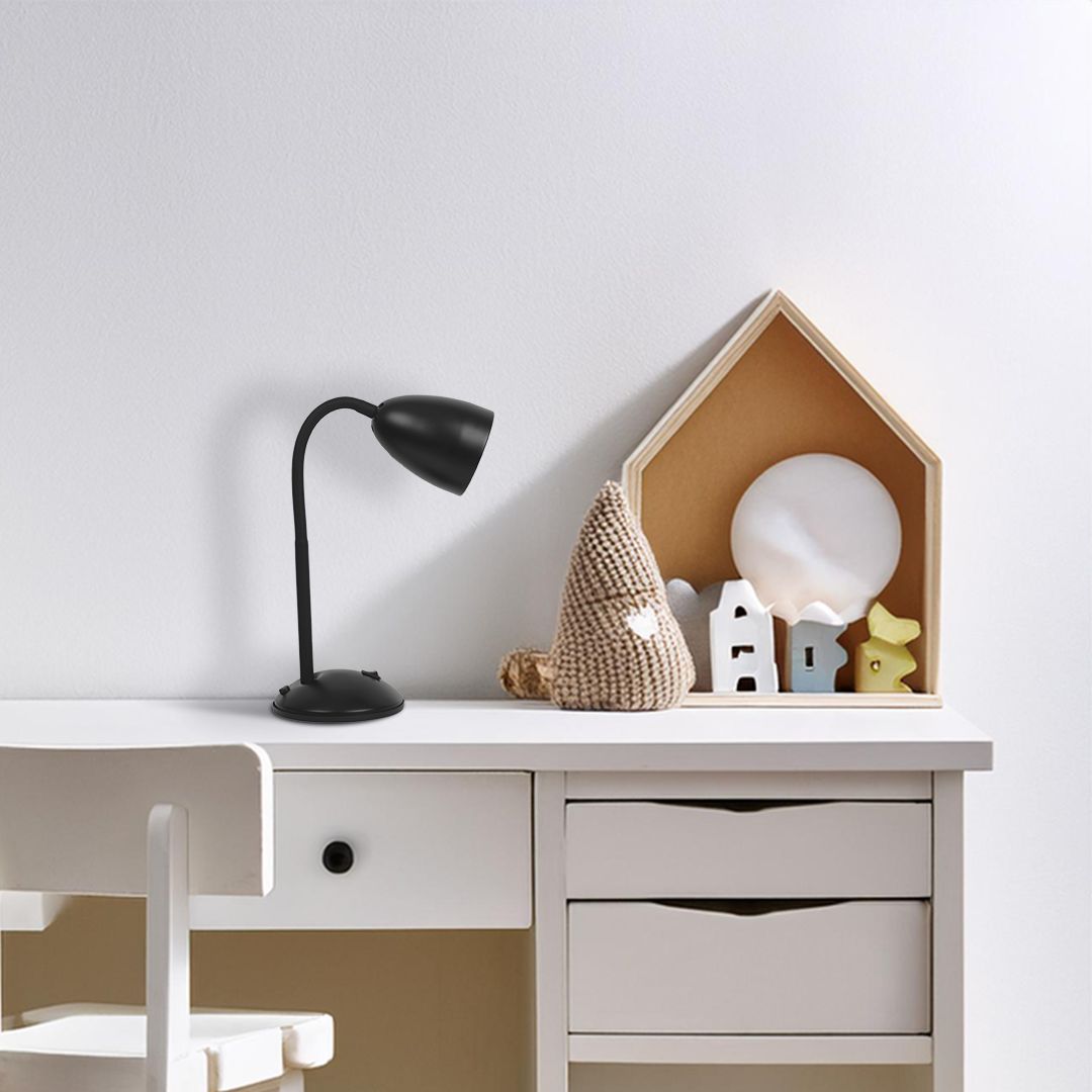 Milagro Logic lampa biurkowa 1x60 W czarna ML1635