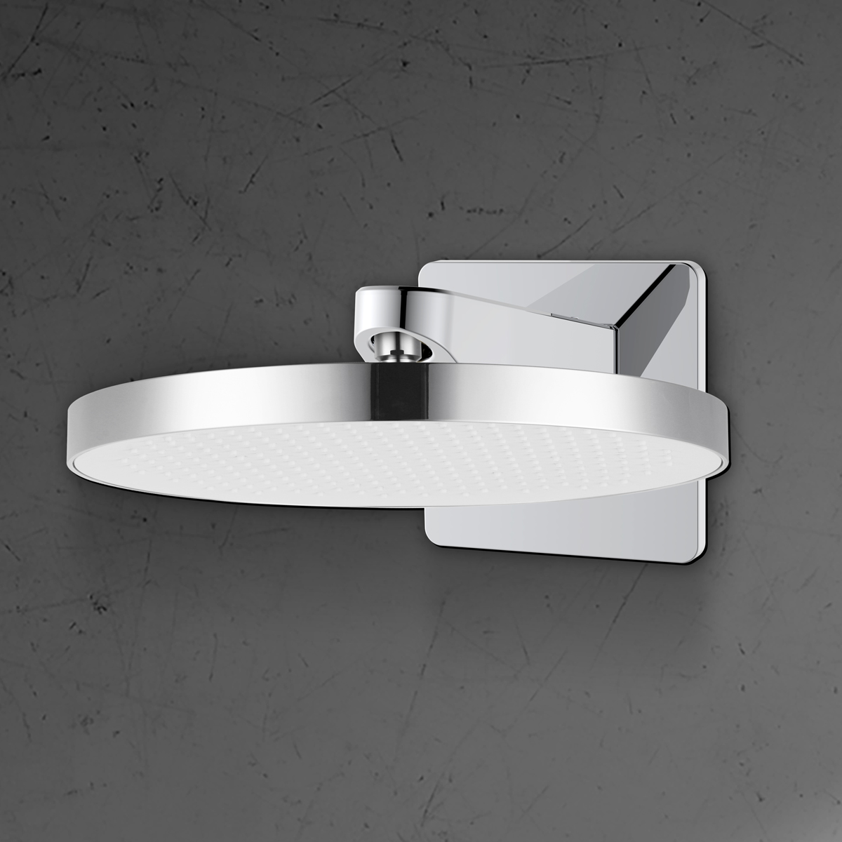 Ksuro 01 deszczownica z uchwytem ściennym chrom 17014010 - Wysyłka w 24h