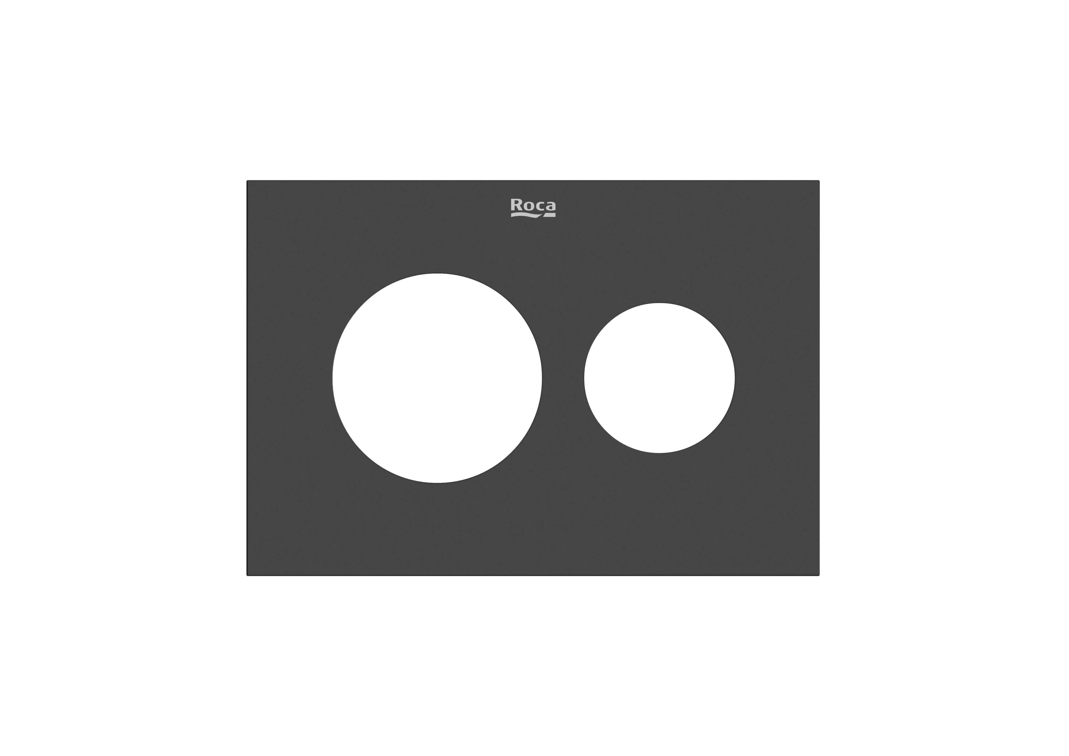 Roca Duplo S płytka przycisku spłukującego do WC czarny ceramiczny A8905233EE