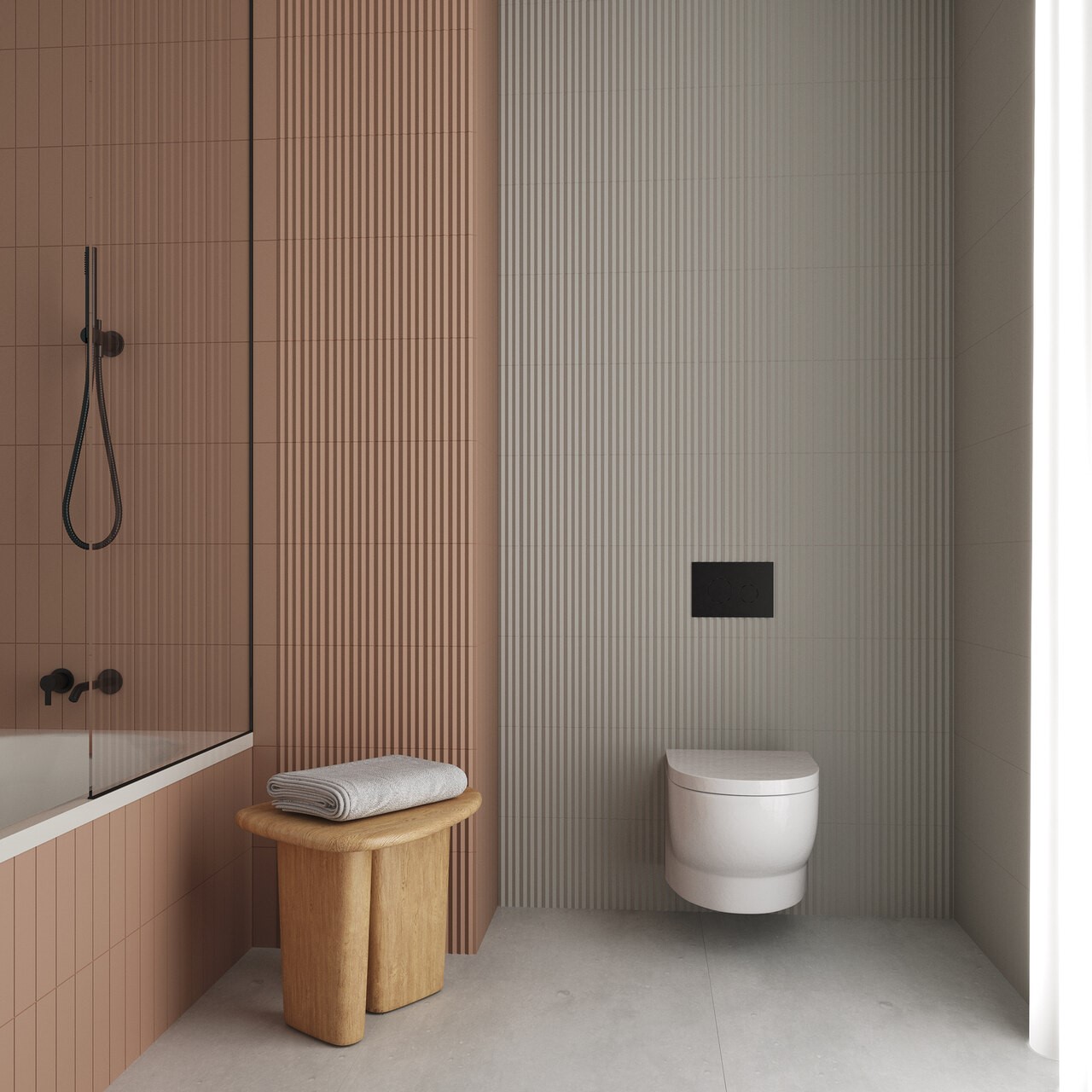 Cil Decor Match dekor ścienny 25x6,25 cm Curved Tan Matt