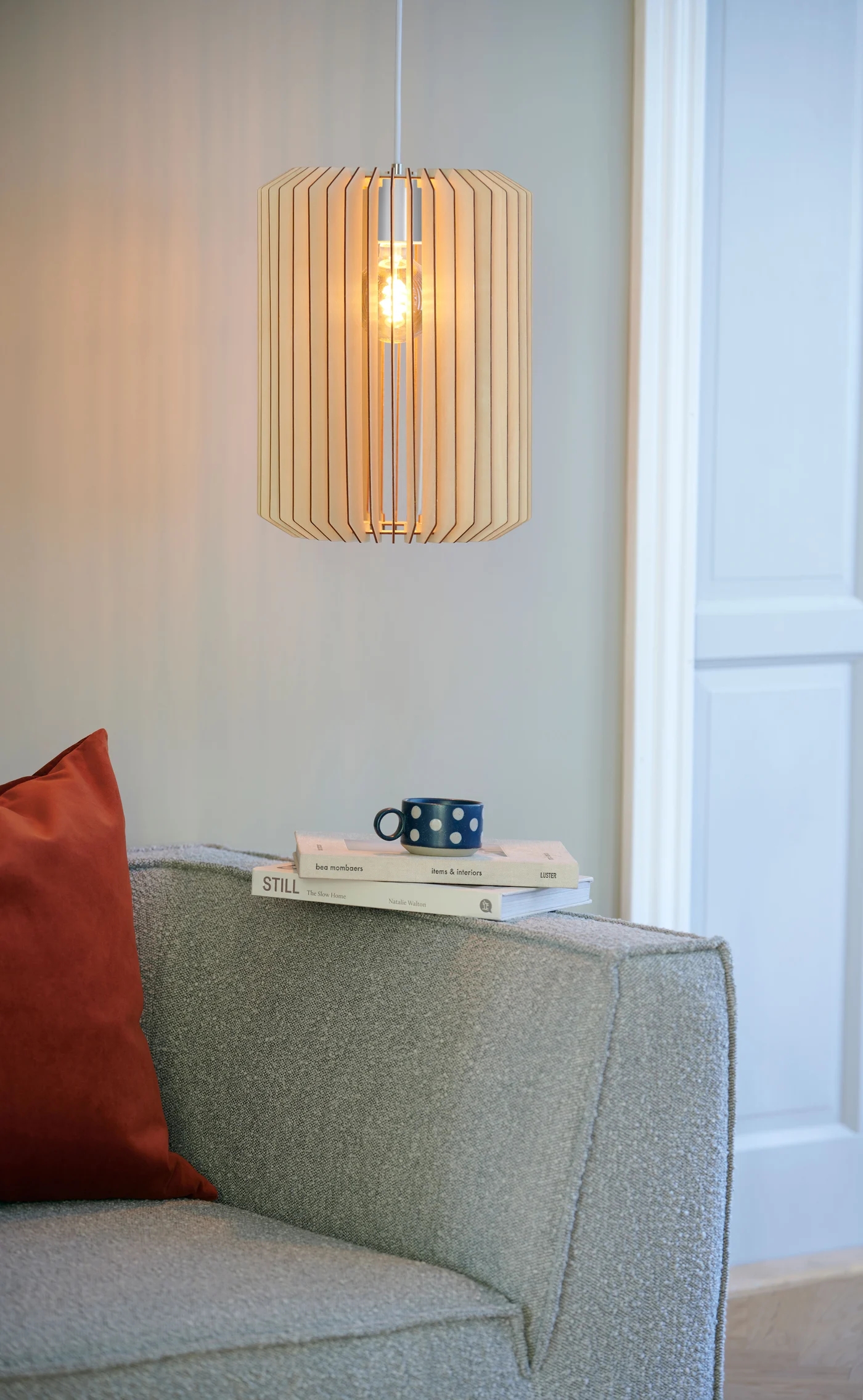 Nordlux Asti lampa wisząca 1x40W naturalne drewno 2213133014