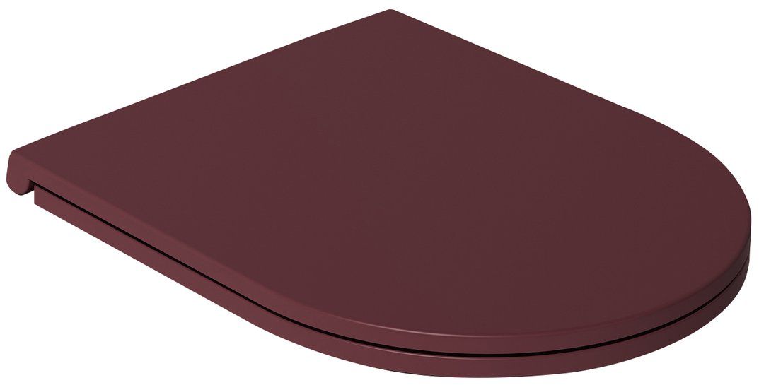 Isvea Infinity deska sedesowa wolnoopadająca Slim maroon red mat 40KF0543I-S
