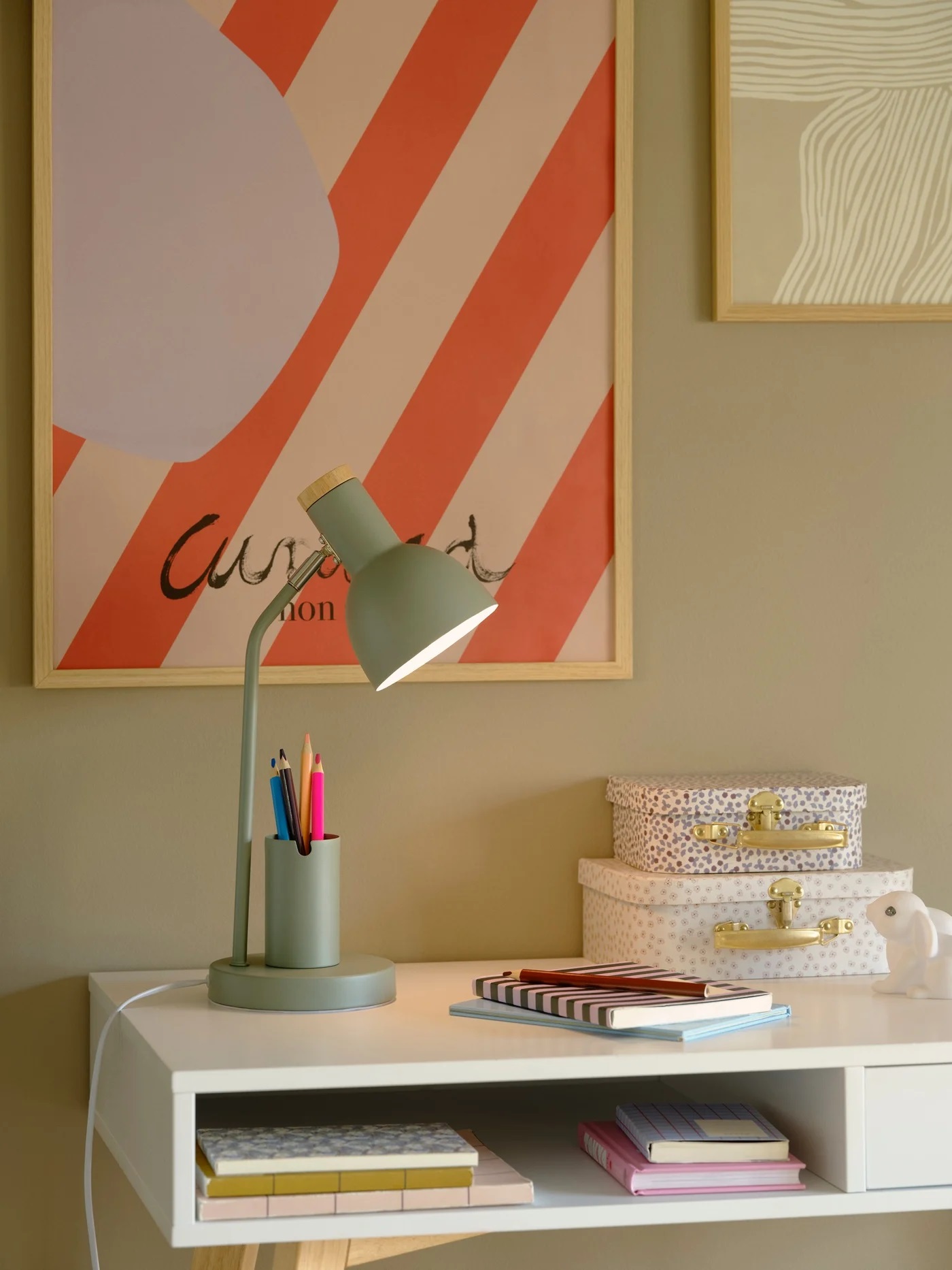 Nordlux Devone lampa biurkowa 1x15 W zakurzona zieleń 2512405023