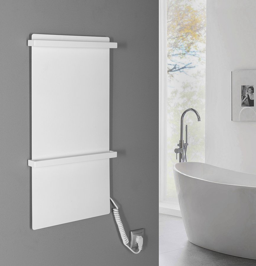 Sapho Elmis grzejnik łazienkowy 40x80 cm elektryczny biały mat EB420