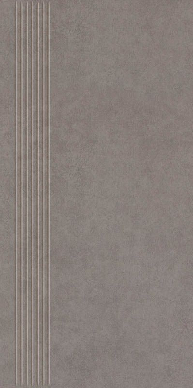 Paradyż Intero stopnica 29,8x59,8 cm prasowana szary mat