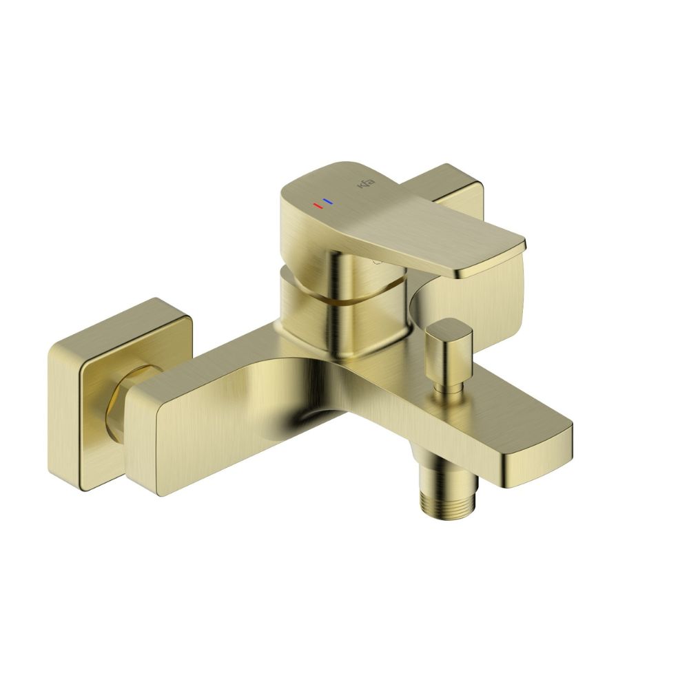 KFA Armatura Malaga Brushed Light Gold bateria wannowo-prysznicowa ścienna złoto szczotkowane 4524-010-31 - Wysyłka w 24h