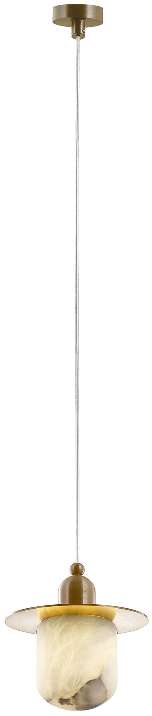 CosmoLight Volterra lampa wisząca 1x3 W mosiądz P01982BR