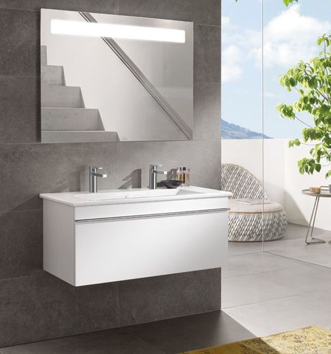Villeroy & Boch Venticello umywalka 100x50 cm prostokątna CeramicPlus Weiss Alpin 4104AKR1