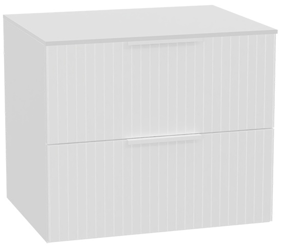 Zestaw Excellent Tuto 2.0 szafka 60 cm podumywalkowa wisząca z blatem biały MLEX.2172.K.60.031W.WHWH