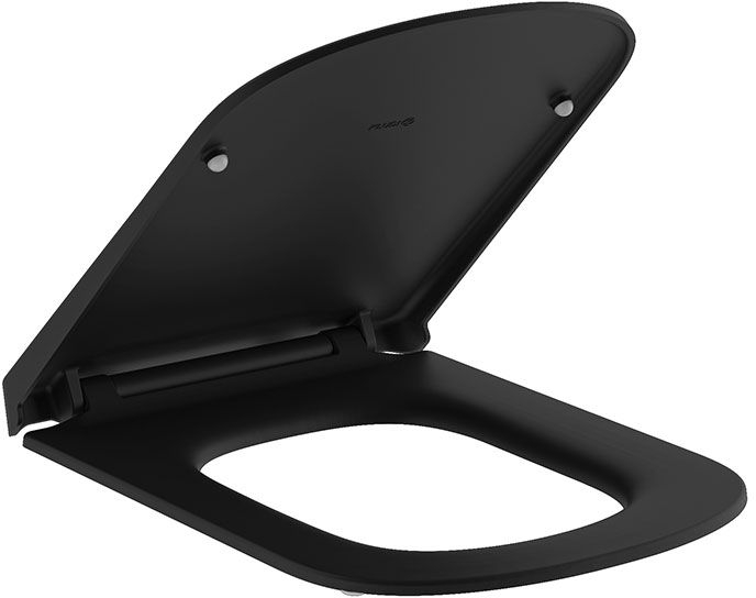 Kludi Resa S deska sedesowa wolnoopadająca czarny mat 27WCS39