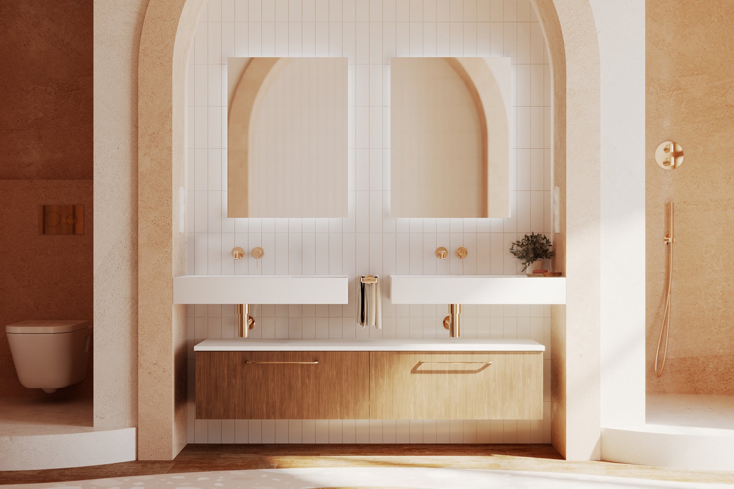 Elita Level umywalka 80,5x45,5 cm prostokątna ścienna lewa white matt RE041461175290