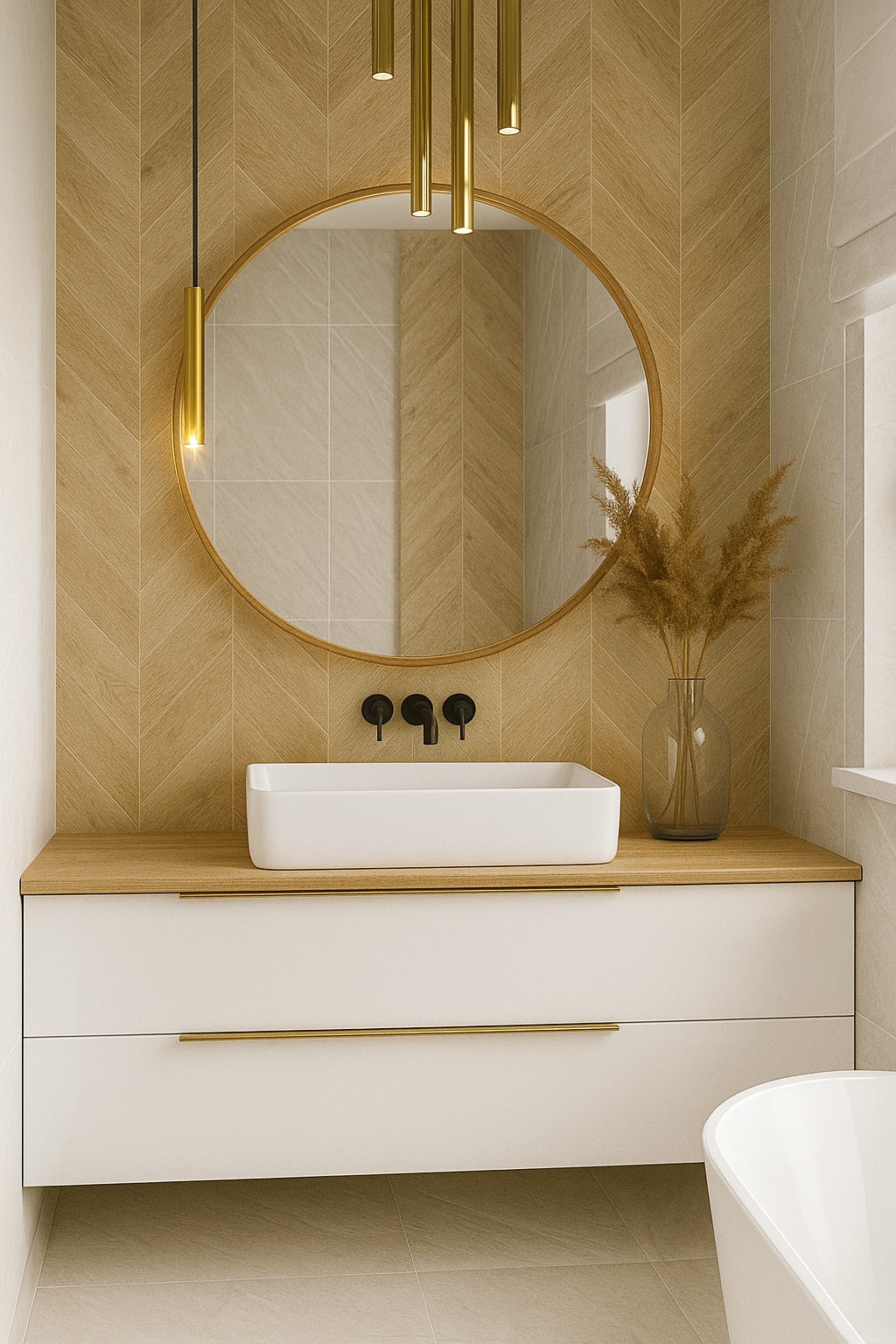 Aquavea Peras umywalka 61x36 cm prostokątna nablatowa biała PERASBIA