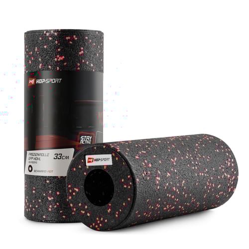 Wałek roller do masażu EPP pusty 33cm czerwony