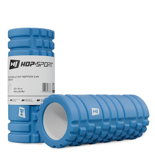 Wałek roller do masażu EVA 33cm jasnoniebieski