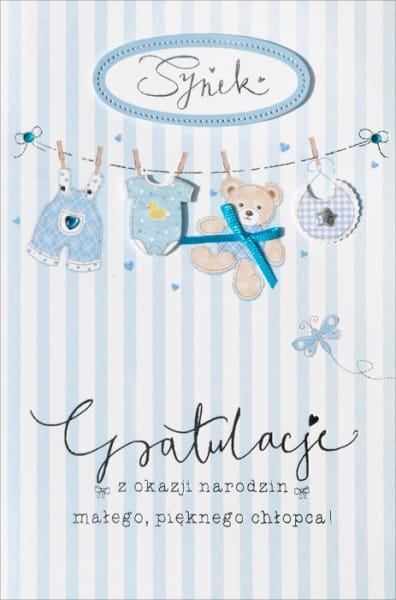 Gratulacje z okazji narodzin dziecka- karnet