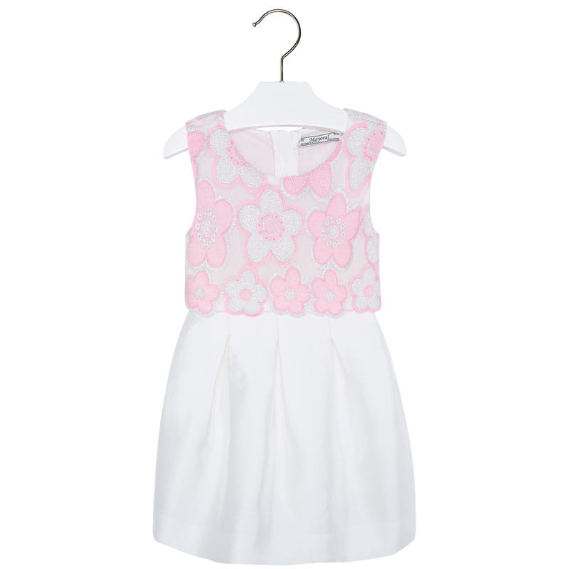 MAYORAL 3924 Sukienka haftowana dla dziewczynki