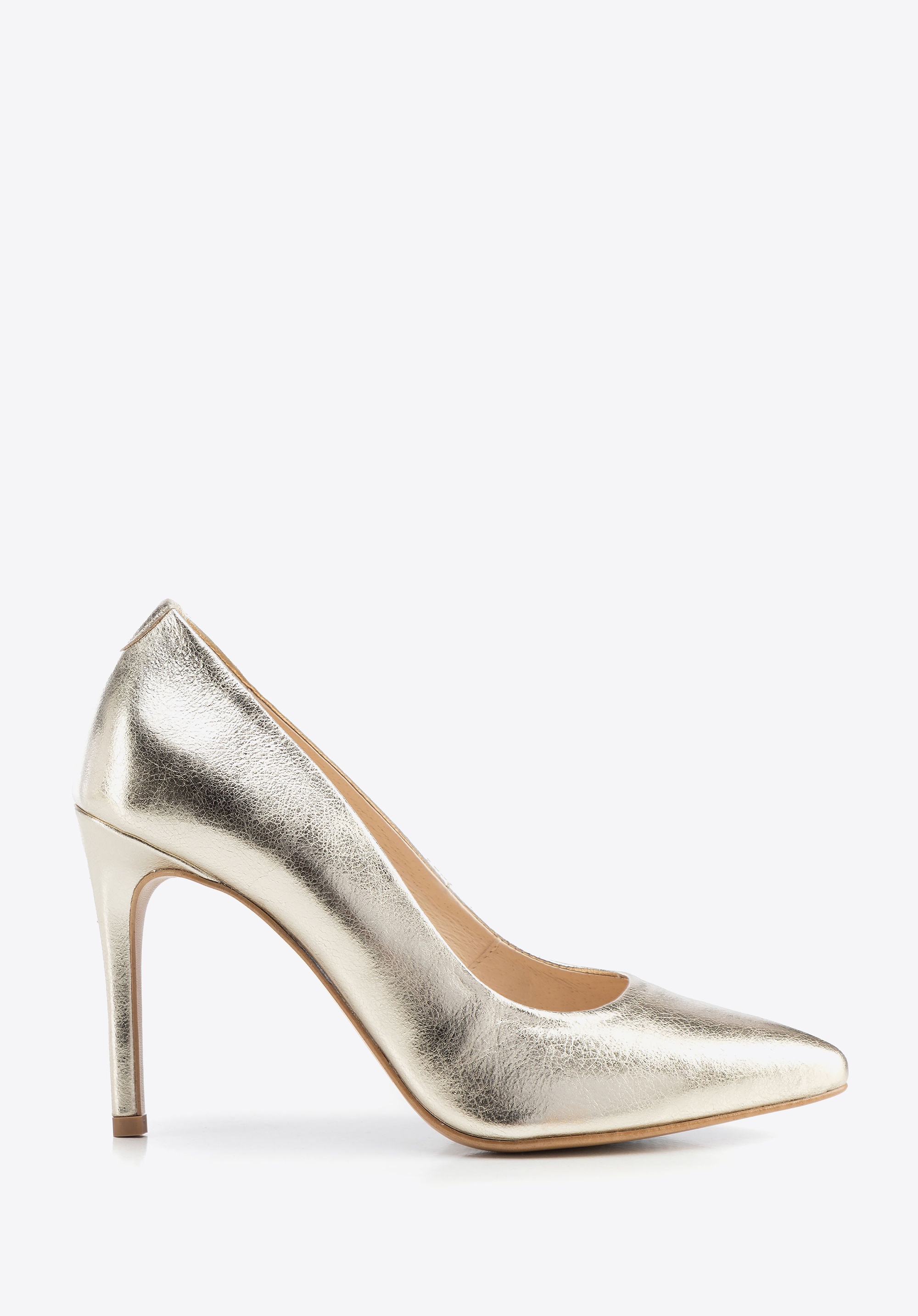 Szpilki ze skóry klasyczne