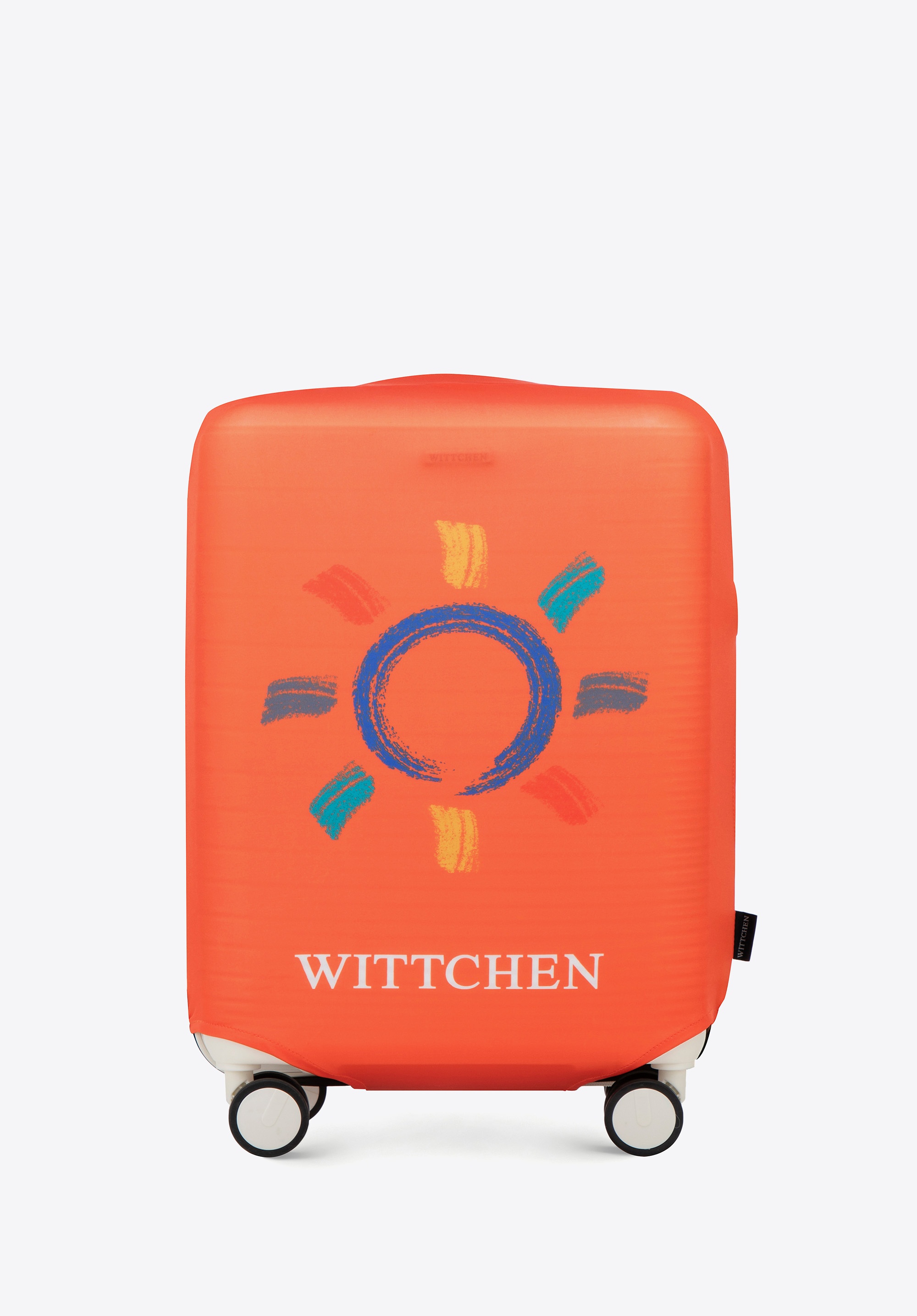 Dodatkowy rabat 25% - Pokrowiec na małą walizkę pomarańczowy