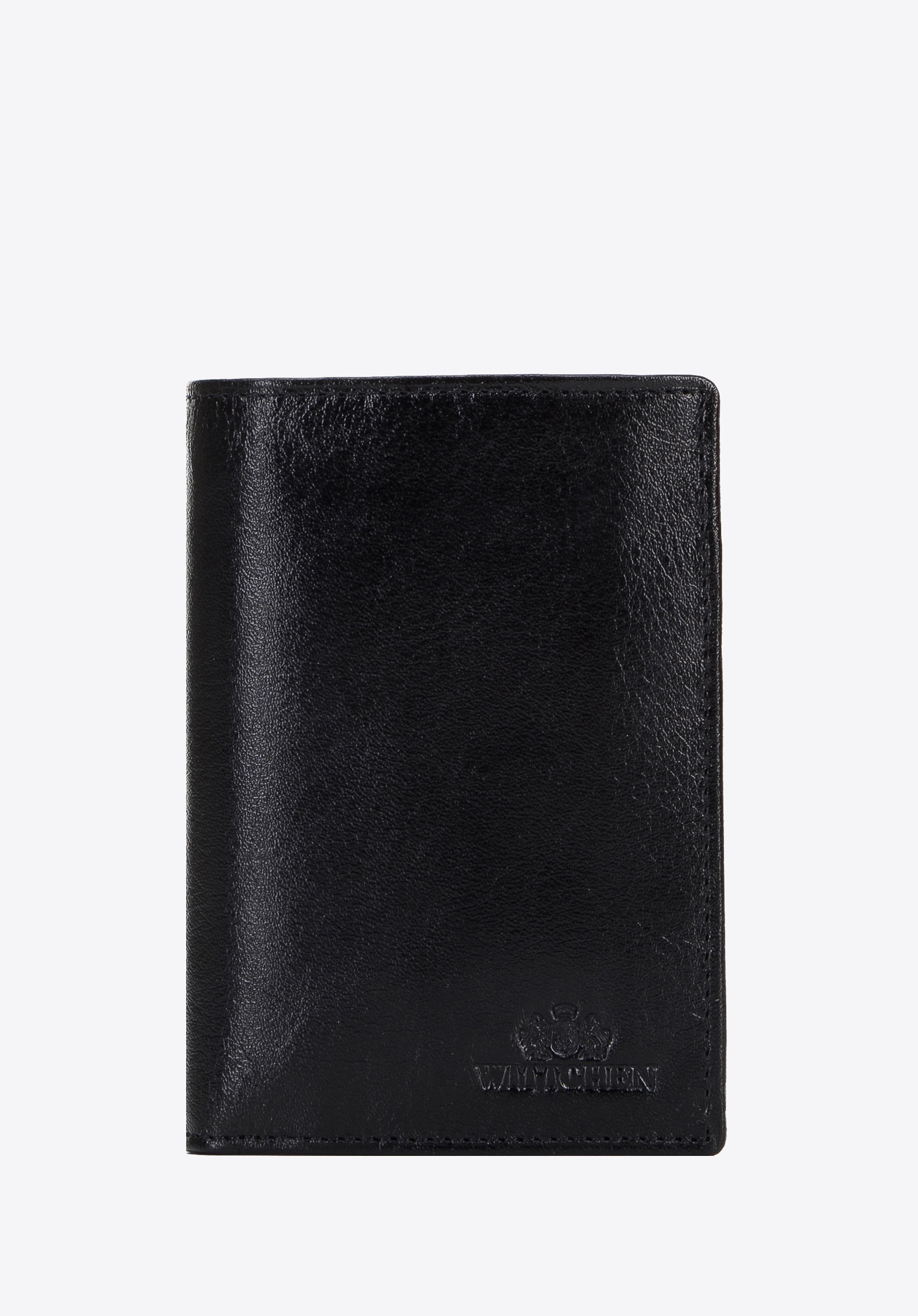 Dodatkowy rabat 25% - Męski portfel skórzany z wysuwanym panelem czarno-złoty