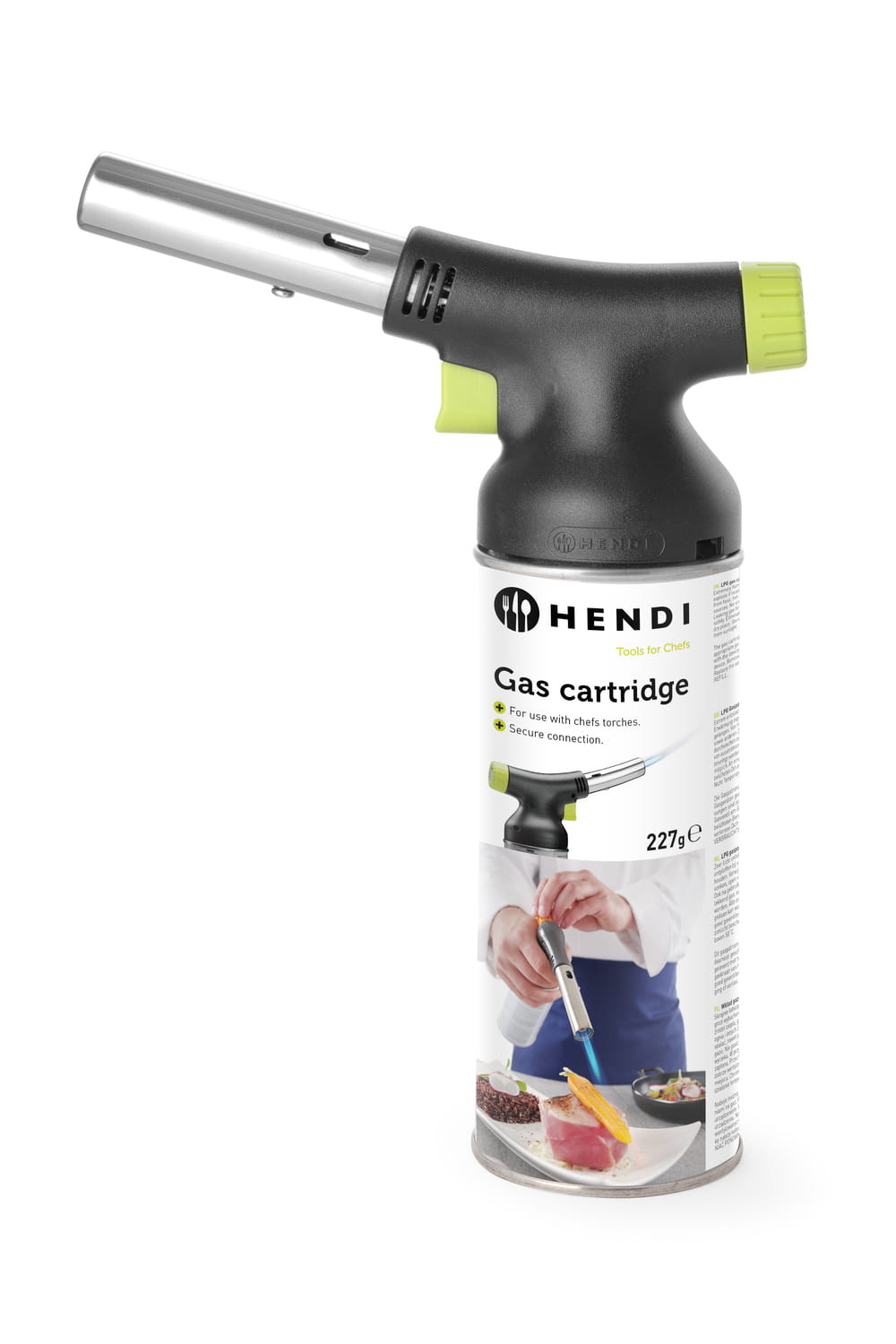 Palnik gazowy do creme brulee Hendi Concept Line + wkład gazowy