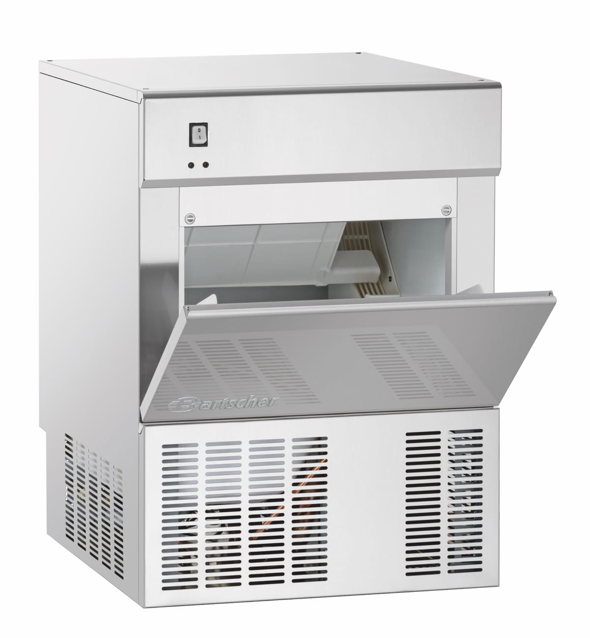 Profesjonalna kostkarka do lodu 45kg/24h INOX