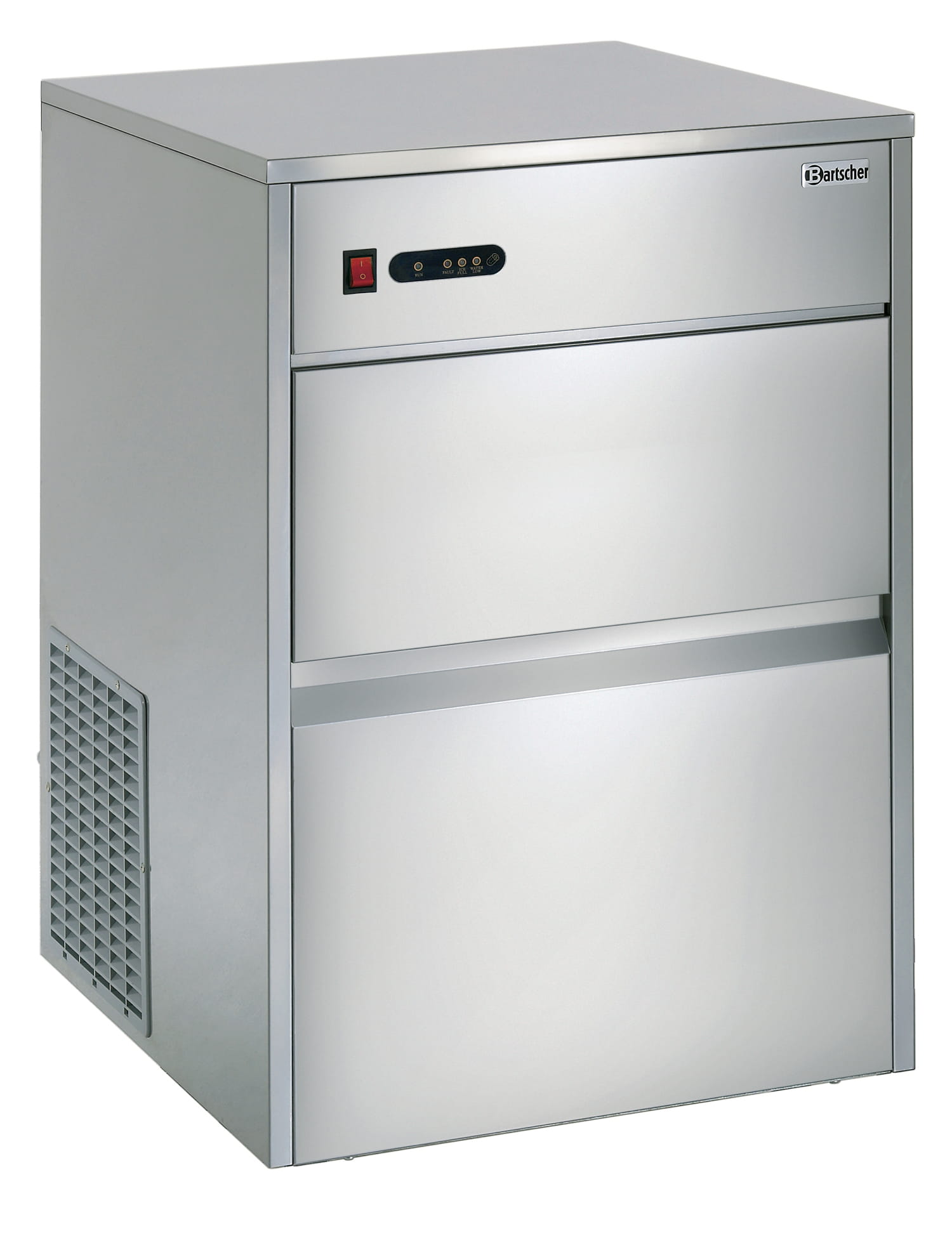 Profesjonalna kostkarka do lodu 35kg/24h, kostki stożkowe