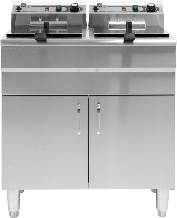 Frytownica trójfazowa 2x16 litrów z szafką Yato