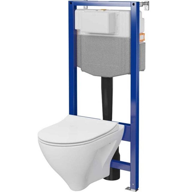 CERSANIT Zestaw podtynkowy AQUA PLUS mechaniczny z miską MILLE i desk