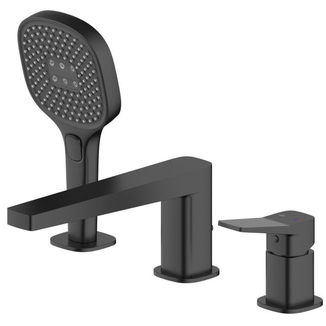 KFA Bateria wannowa MALAGA 3-otworowa stojąca czarna 4525-210-81