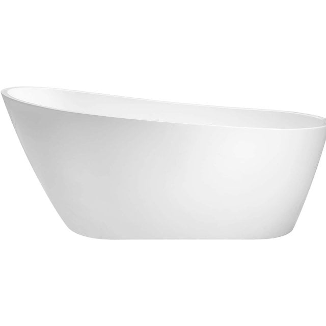 BESCO Wanna wolnostojąca MELODY 150x80 cm syfon z przelewem chrom #WA