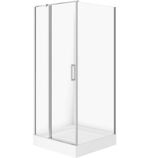 CERSANIT Kabina prysznicowa kwadratowa MODUO lewa 80x80 z brodzikiem