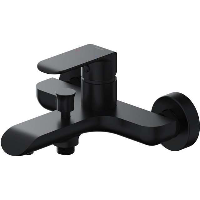 OMNIRES Bateria wannowa SACRAMENTO ścienna czarny mat SC2330BL